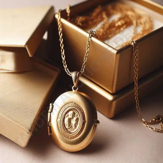Gold Locket Necklace