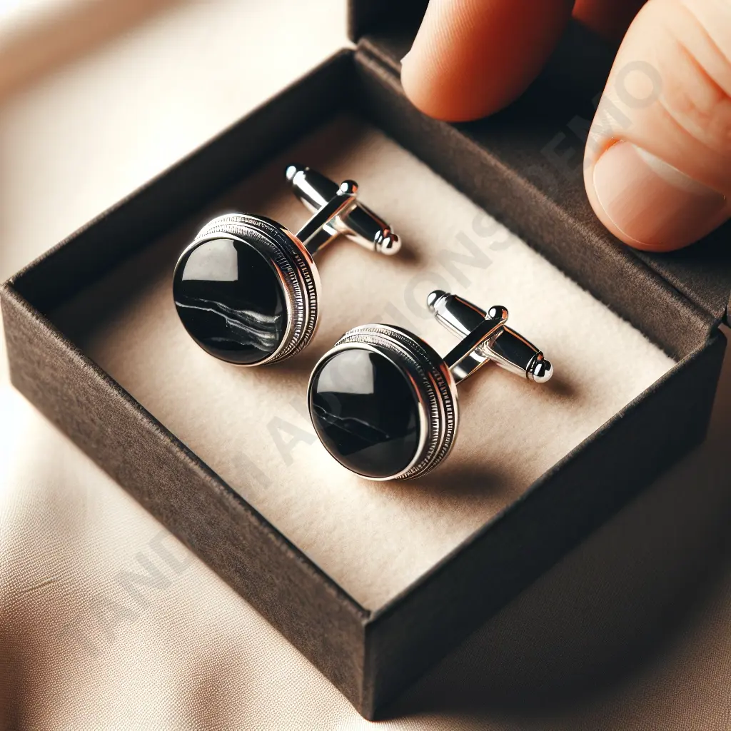 Silver Cufflinks Image 1++