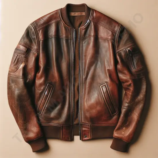 Leather Bomber Jacket