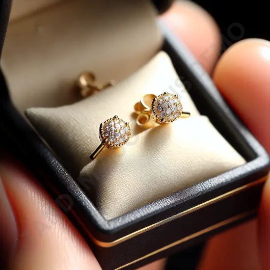 Gold Stud Earrings